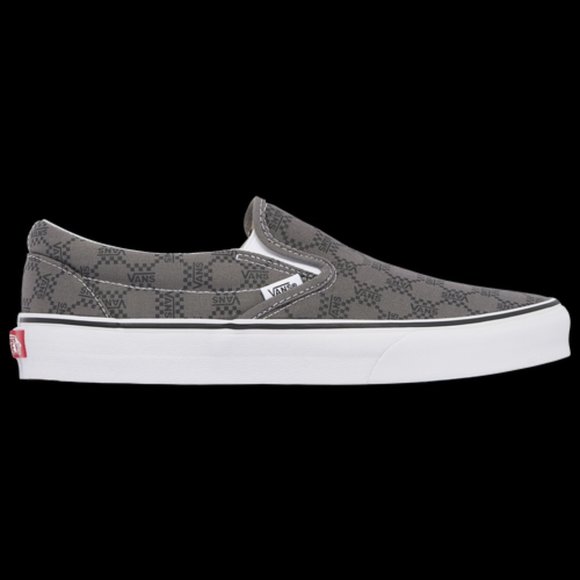 Vans Mens Vans Classic Slip-on - Mens Shoes Pewter/Black - Picture 2 of 8